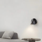 Round Base Cylinder Rotating Reading Bedside Wall Light Image - 4