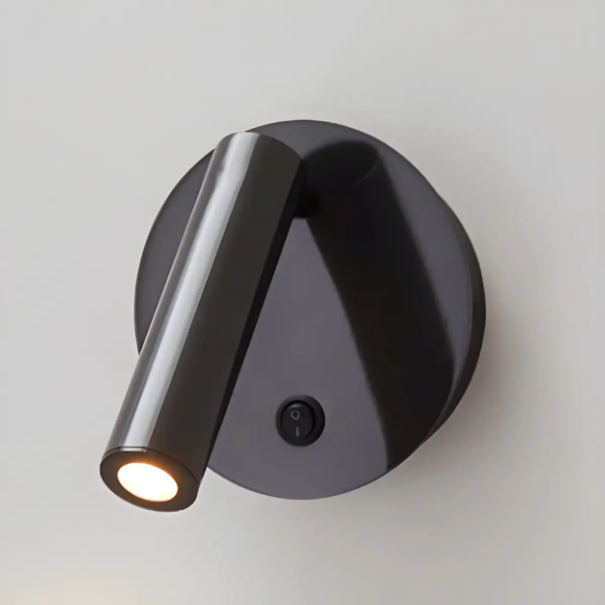 Round Base Cylinder Rotating Reading Bedside Wall Light Image - 9