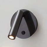 Round Base Cylinder Rotating Reading Bedside Wall Light Image - 9