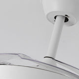 Round Cloud Retractable 4 Blade Ceiling Fan with Light Image - 11