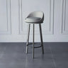 Round Fabric Upholstered Metal Tripod Armless Bar Stool Image - 3