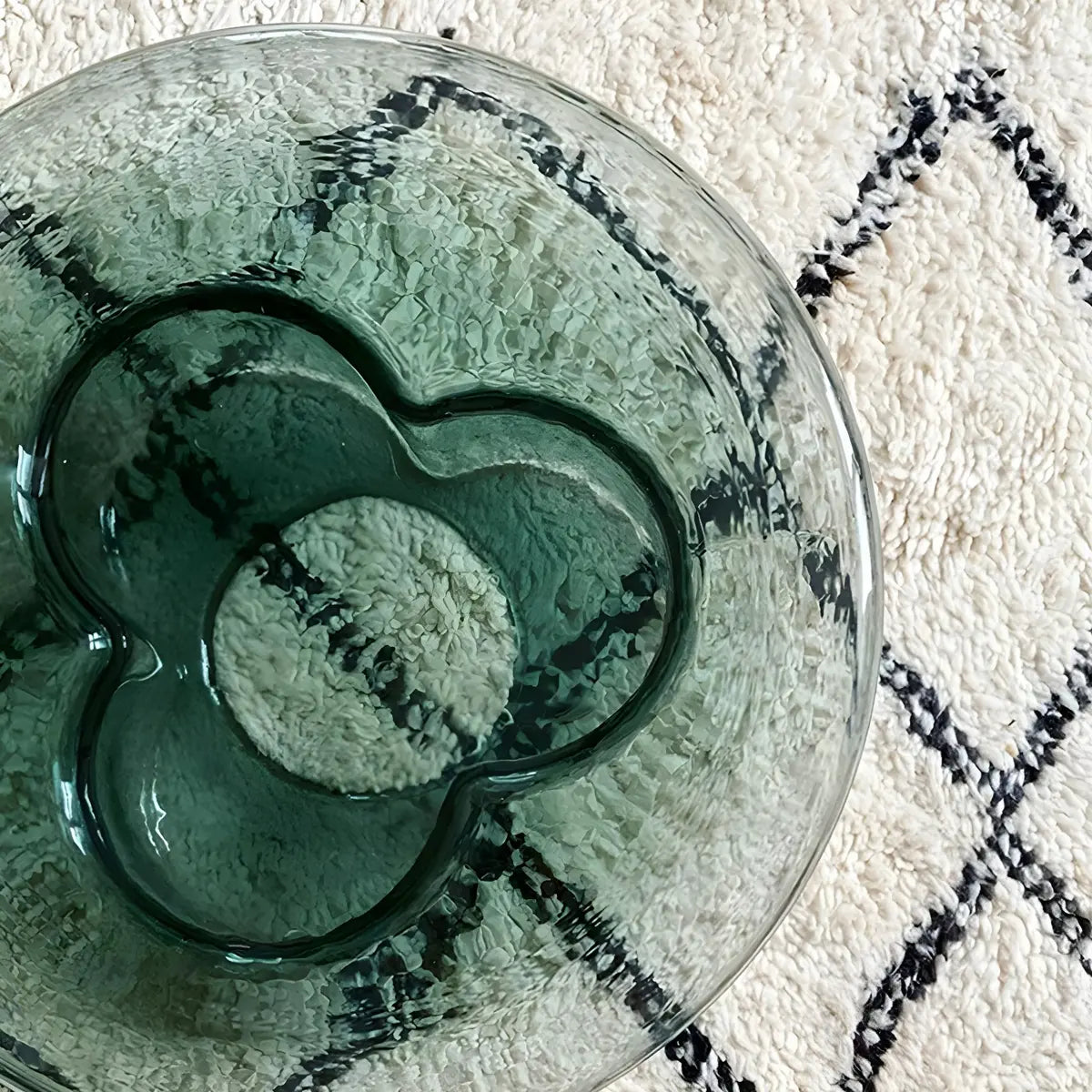 Round Glass Green Decorative Accent Pedestal Side Table Image - 11