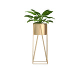 Round Metal Geometric Frame Nesting Pot Plant Stand Image - 12