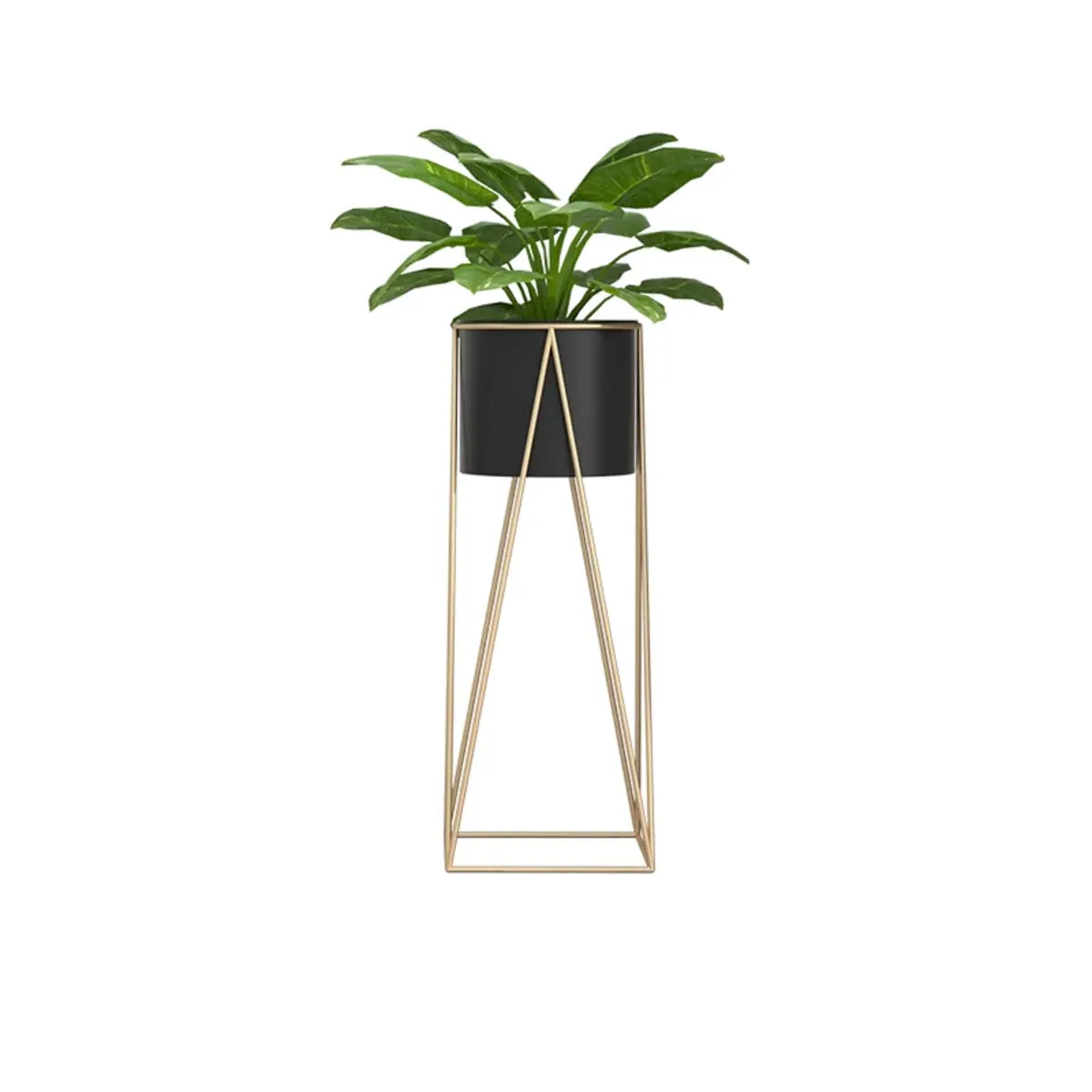 Round Metal Geometric Frame Nesting Pot Plant Stand Image - 15