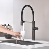 Rust Resistant Brass Swivel Spout Kitchen Faucet Image - 6