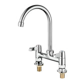 Rust Resistant Copper Kitchen Faucet with Two Handles Image - 2