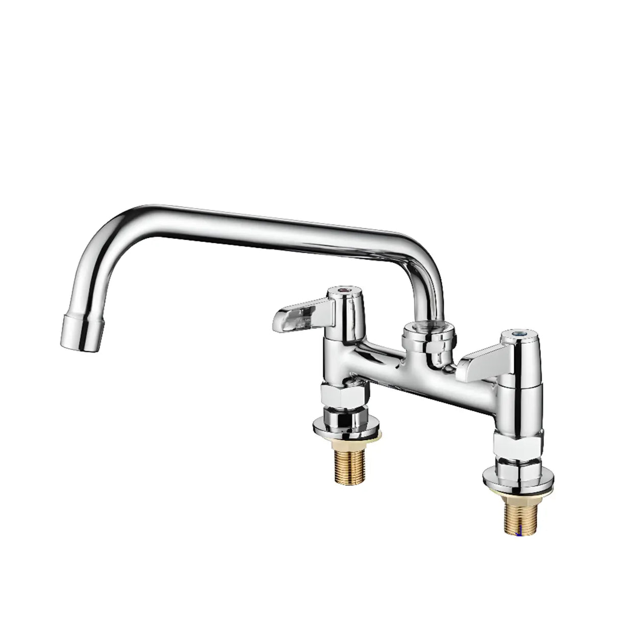 Rust Resistant Copper Kitchen Faucet with Two Handles Image - 3