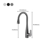 Rust Resistant Copper Swivel Spout Kitchen Faucets #size