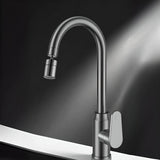 Rust Resistant Copper Swivel Spout Kitchen Faucets Image - 7