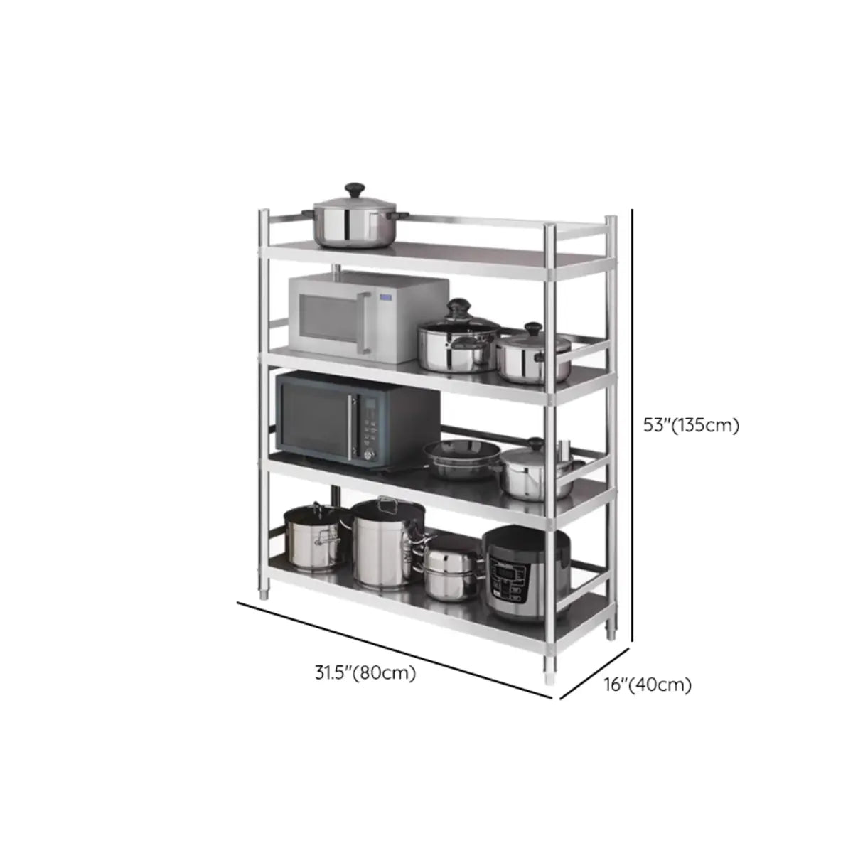 Rust Resistant Stainless Steel Countertop Baker's Rack 