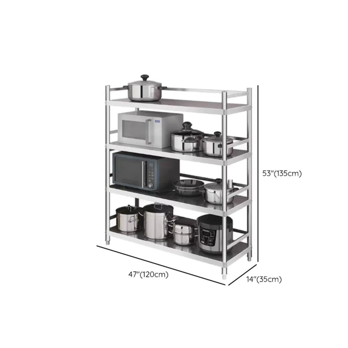 Rust Resistant Stainless Steel Countertop Baker's Rack Image - 18