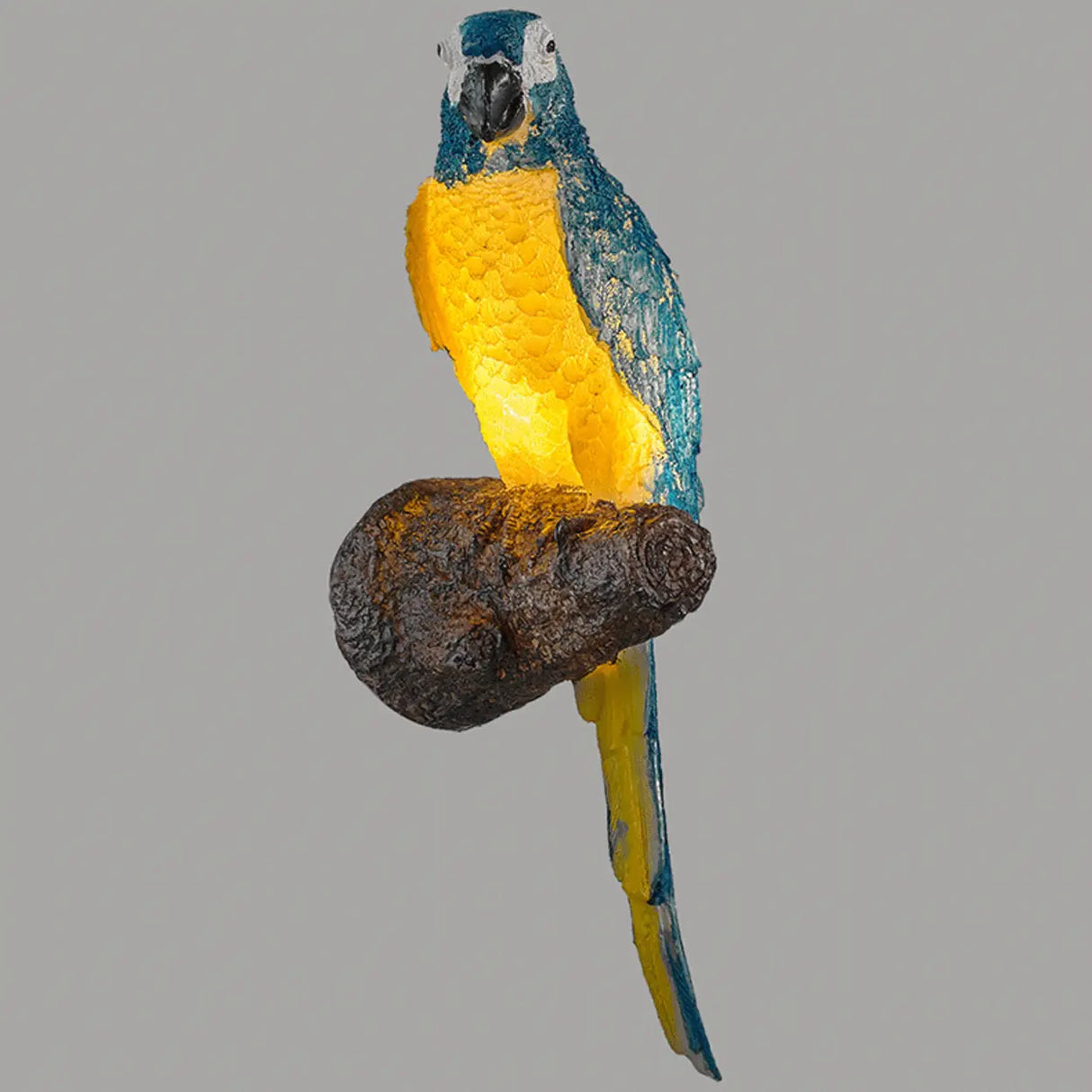 Rustic Blue Bird Resin Outdoor Wall Sconce Light Image - 11