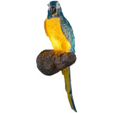 Rustic Blue Bird Resin Outdoor Wall Sconce Light Image - 5