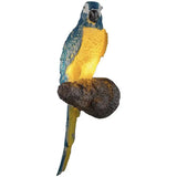 Rustic Blue Bird Resin Outdoor Wall Sconce Light Image - 9