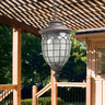 Rustic Coffee Lantern Frosted Glass Outdoor Pendant Light Image - 1