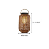 Rustic Elegant Rattan Lantern Outdoor Floor Table Lamp Image - 13