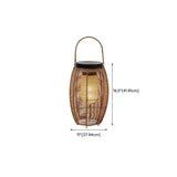 Rustic Elegant Rattan Lantern Outdoor Floor Table Lamp Image - 14