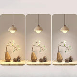 Rustic Geometric Sintered Stone Pendant Light Set Image - 8