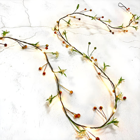 Rustic Green Vine LED Christmas String Lights Image - 1