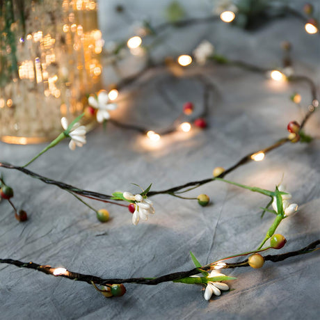 Rustic Green Vine LED Christmas String Lights Image - 2