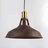 Rustic Industrial Metal Dome Dining Room Pendant Light Image - 1