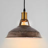 Rustic Industrial Metal Dome Dining Room Pendant Light Image - 10