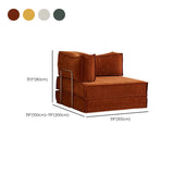 Rustic Red-Brown Full Velvet Cushion Back Daybed Futon Image - 16