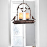 Rustic Retro Bird Metal 2-Light Candle Pendant Light Image - 1