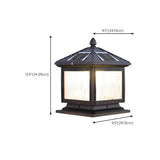 Rustic Solar Square Metal Outdoor Decor Table Lamp Image - 17