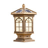 Rustic Solar Square Metal Outdoor Decor Table Lamp Image - 6