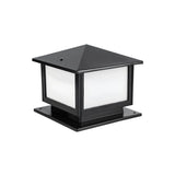 Rustic Square Metal Outdoor Waterproof Patio Post Light Image - 6