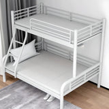 Safety Twin Alloy Black Guardrail and Stairs Bunk Bed Image - 5