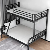 Safety Twin Alloy Black Guardrail and Stairs Bunk Bed Image - 7