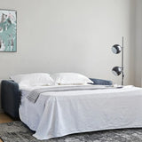 Scandinavian Blue Water Resistant Cushion Back Sleeper Image - 4