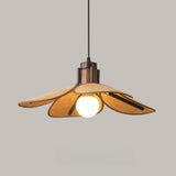 Scandinavian Modern Flower-Shaped Fabric Pendant Light Image - 6