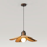 Scandinavian Modern Flower-Shaped Fabric Pendant Light Image - 7