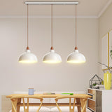 Scandinavian Modern Triple Bell Dome Iron Pendant Light Image - 1