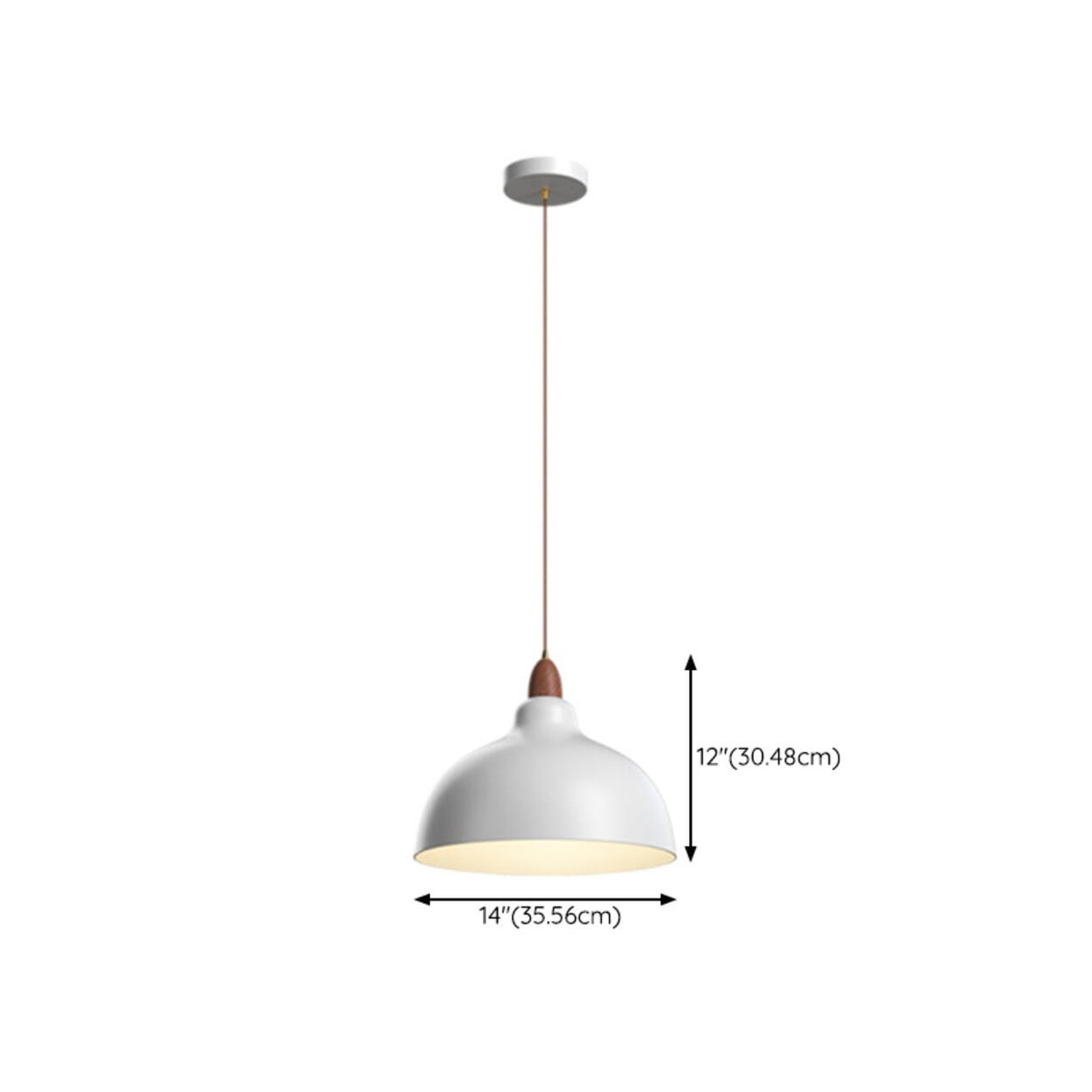 Scandinavian Modern Triple Bell Dome Iron Pendant Light 