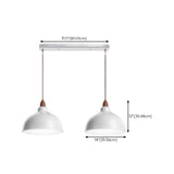 Scandinavian Modern Triple Bell Dome Iron Pendant Light Image - 14