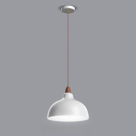 Scandinavian Modern Triple Bell Dome Iron Pendant Light Image - 2