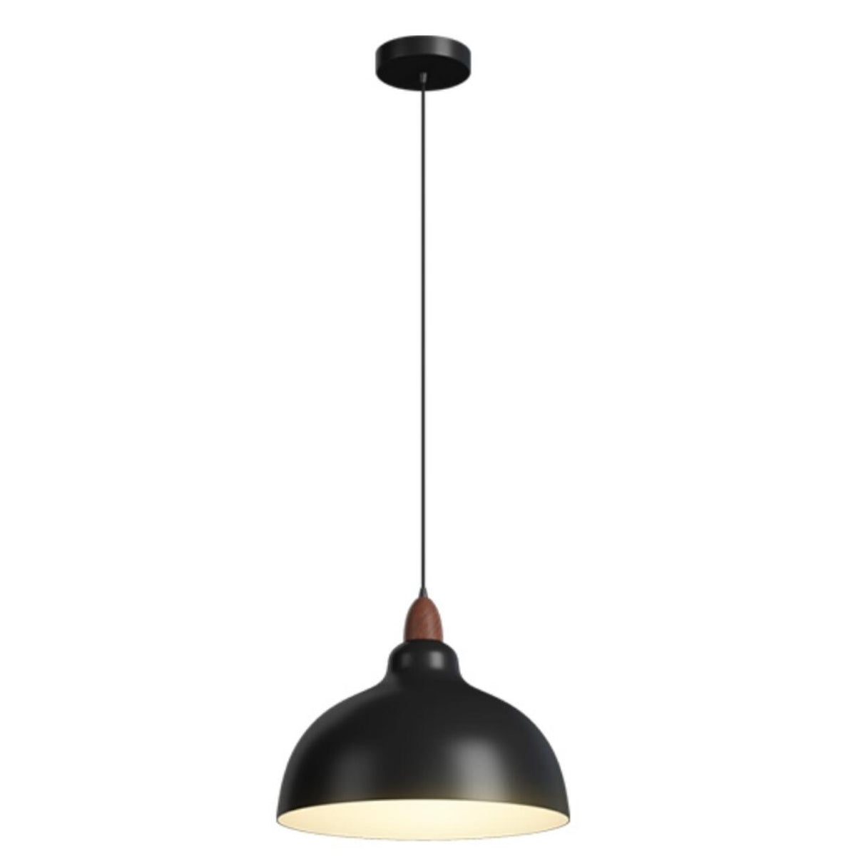 Scandinavian Modern Triple Bell Dome Iron Pendant Light Image - 9