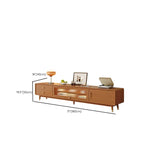 Scandinavian Natural Wood Cabinet Drawers TV Stand Image - 18