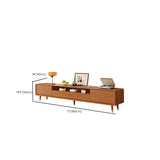 Scandinavian Natural Wood Cabinet Drawers TV Stand Image - 19