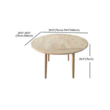 Scandinavian Rubber Wood Folding Dining Table Natural #size