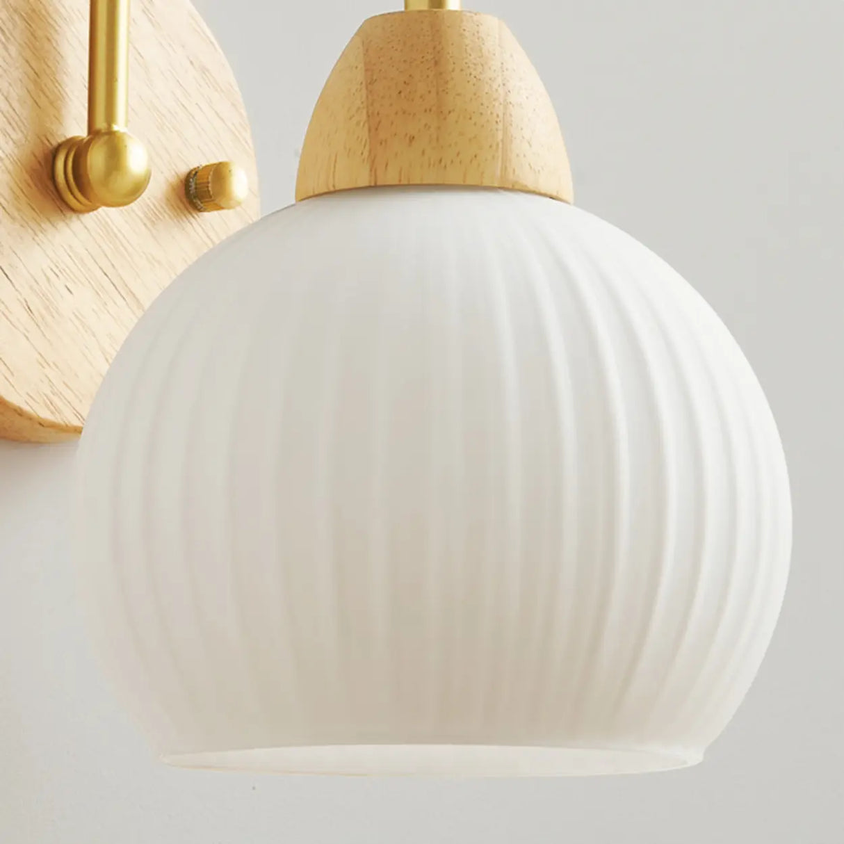 Scandinavian Style White Wall Sconce Light Image - 10