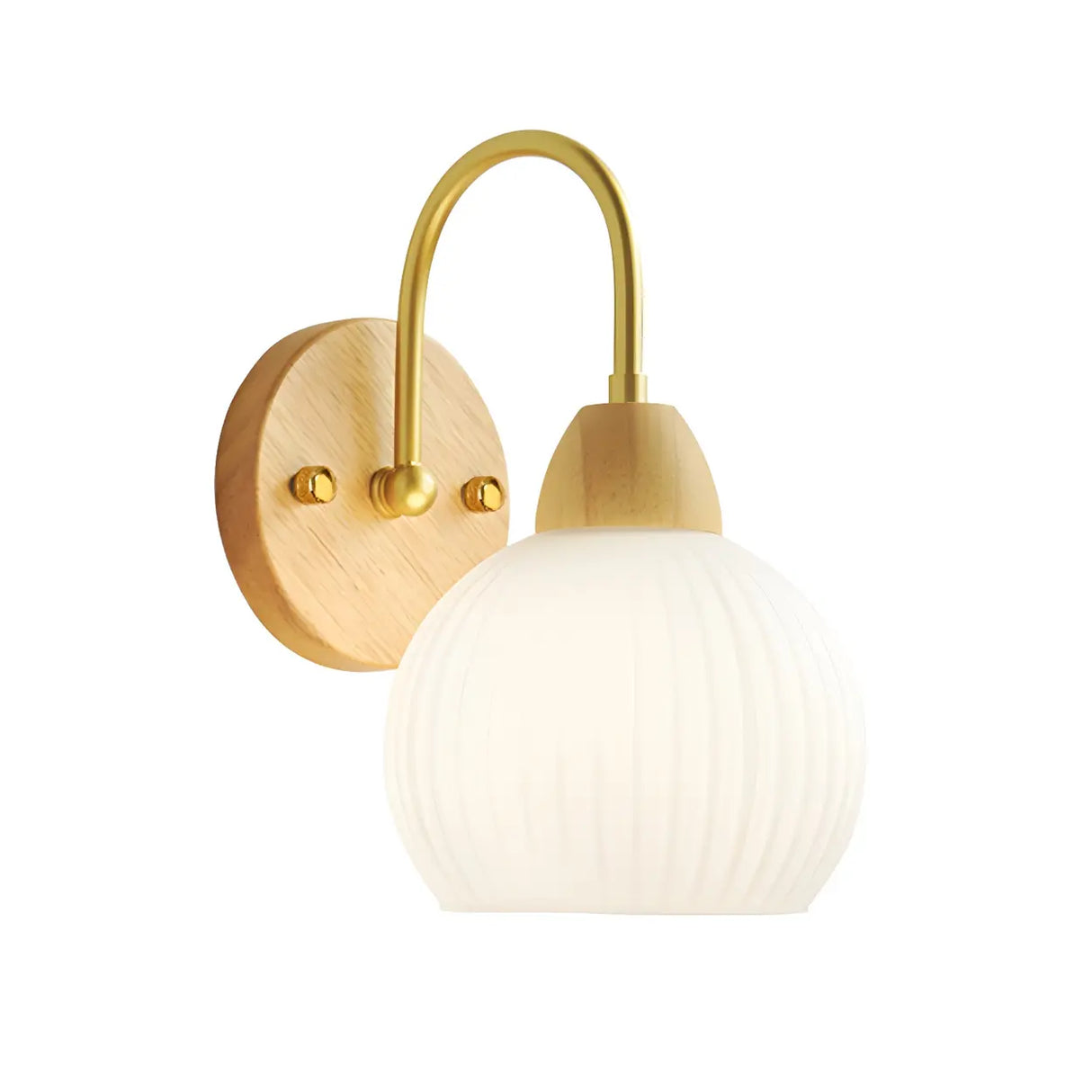 Scandinavian Style White Wall Sconce Light Image - 5