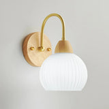 Scandinavian Style White Wall Sconce Light Image - 7