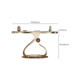 Scratch Resistant Curved Gold Stainless Steel Console Table Image - 10