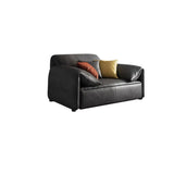 Scratch Resistant Faux Leather Upholstered Back Sofa Image - 2