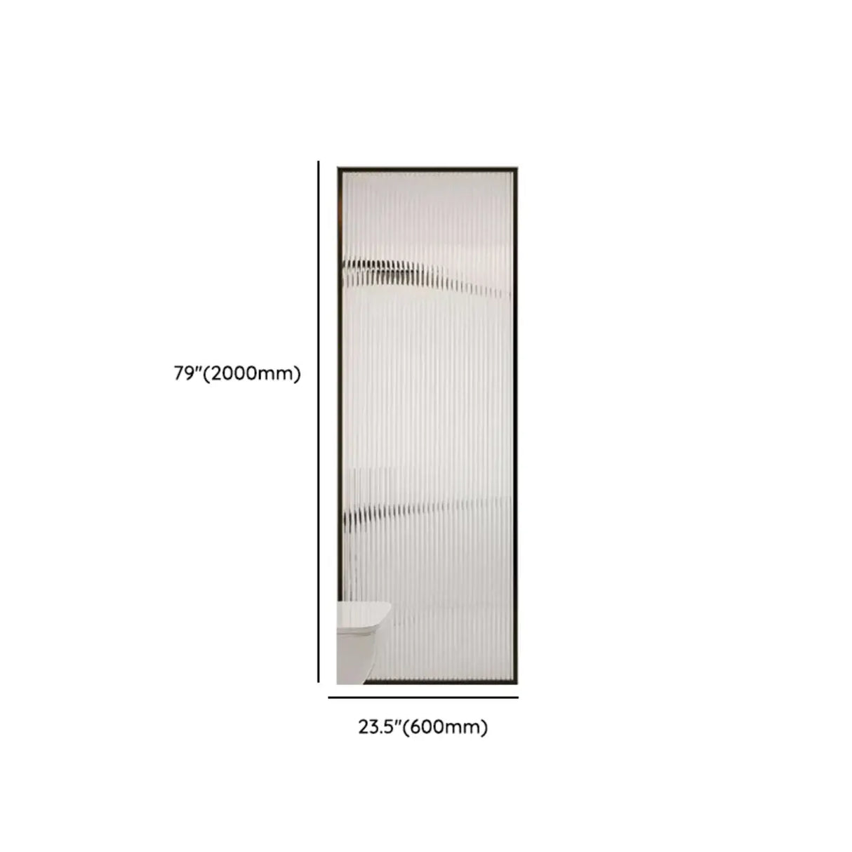 Scratch Resistant Sliding Rectangular Glass Shower Door Image - 15